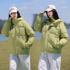 假两件羽绒棉服立领连帽保暖棉衣2025新款休闲宽松冬季棉袄外套厚