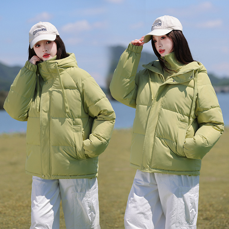 假两件羽绒棉服立领连帽保暖棉衣2025新款休闲宽松冬季棉袄外套厚|undefined