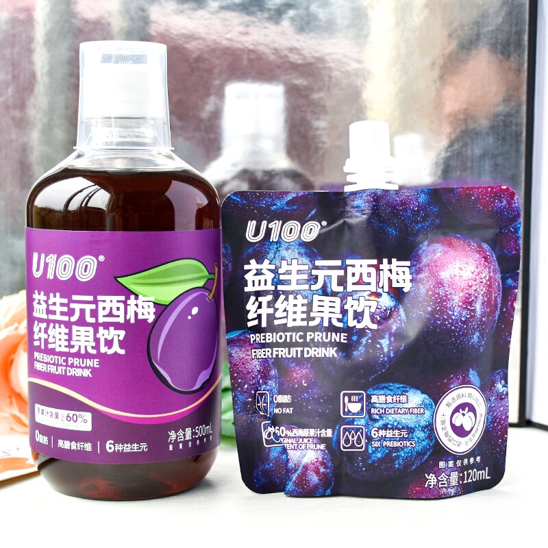 益生元瓶装500ml0120m汁l西梅u果饮西梅汁益生元袋装果纤维10西梅|undefined