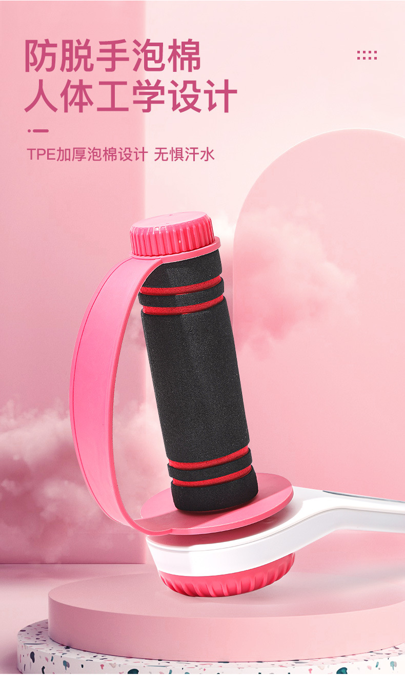 跨境旋转哑铃臂肌锻炼瑜伽运动可调节哑铃静音手摇哑铃健身器材