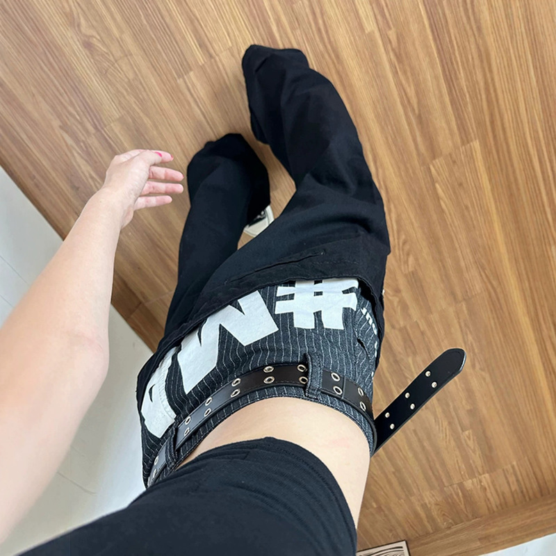American retro black low-rise flared jeans for women, 2026 autumn new slim-fit straight pants