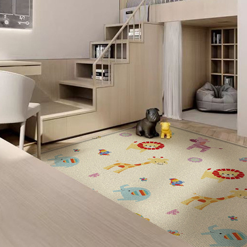 Baby Cartoon Double-Sided Crawling Mat with Thick Padding for Infants, Living Room Home Use Crawling Mat Foam Floor Mat