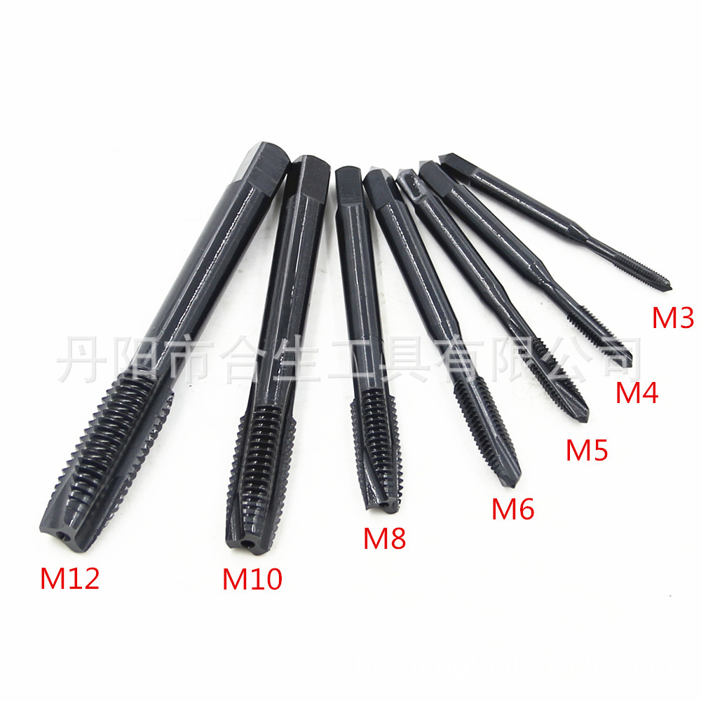 7pcs高速钢HSS6542氮化机用螺尖先端M3-M12 七件套攻丝攻螺纹工具