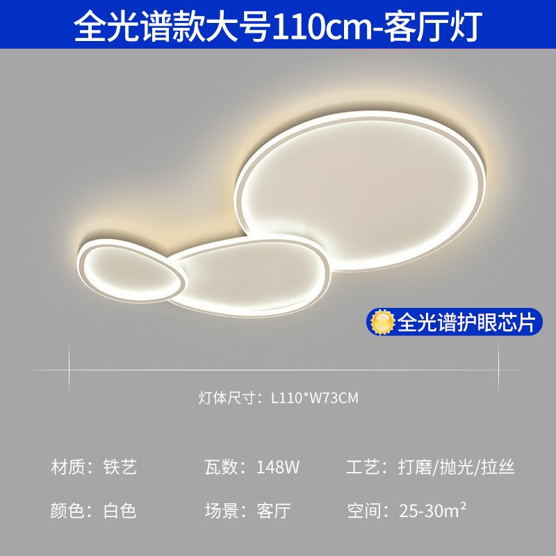 Luz de techo sala de estar de alta calidad luz de espectro completo moderno simple atmósfera led dormitorio paquete de lámparas Zhongshan