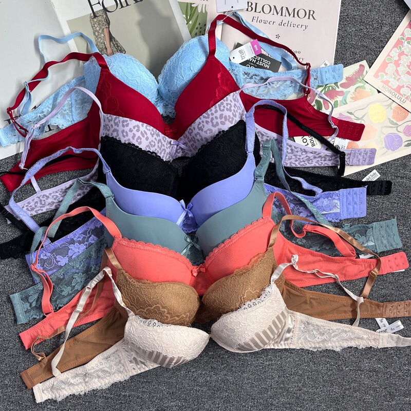 Amazon Mix Bra Outer Single Miscellaneous Sexy Lace Bra Popular 32-38Bc Glossy Women's Intimates