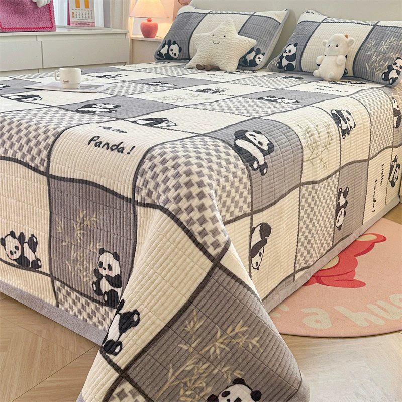 Keep warm set, quilted sheet, winter mattress for bed, increased thickness, 3 piece set