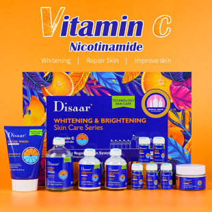 Disaar Cross-border Nicotinamide Brightening Ten-piece Set Water Emulsion Moisturizing VC Skin Care Set Wholesale VC Skincare