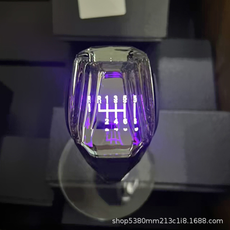 Transmisión manual de cristal de camión de automóvil 5 velocidades 6 velocidades montado en el vehículo transformar la cabeza de desplazamiento de la palanca de cambio colgando bola de mano