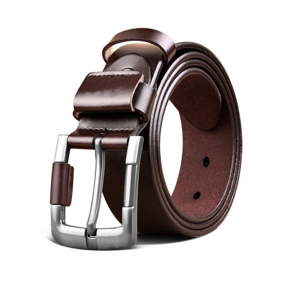 cinturón de hombre cinturón de aguja cinturón de cuero de vaca cinturón de negocios cinturón de cuero pu cinturón al por mayor [enviar perforador]
