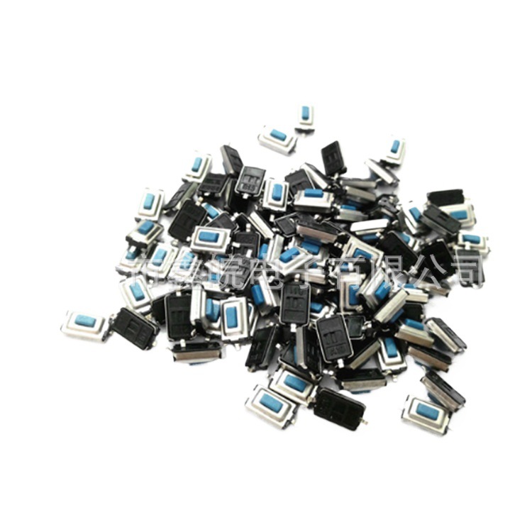 供应3*6*2.5蓝色按钮轻触开关LCP材料