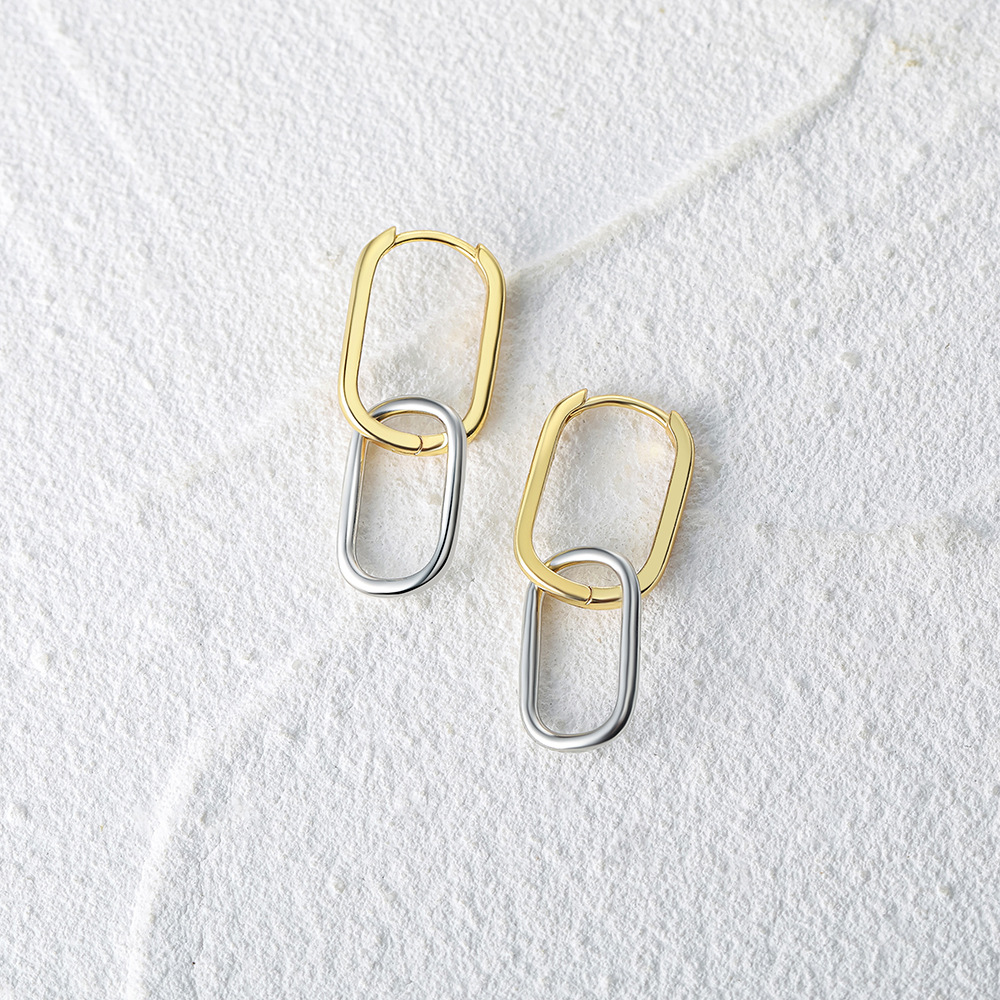 1g Weight 925 Sterling Silver Ear Needle Material Earrings Classification 1 Pair Quantity Daily Occasion 925 Sterling Silver Material Geometric Pattern All Seasons Season Women's Gender Mixed Metal Design Simple Style, IG Style Style 1 Pair 925 Sterling Silver 925 Sterling Silver Earrings Geometric Earrings 9
