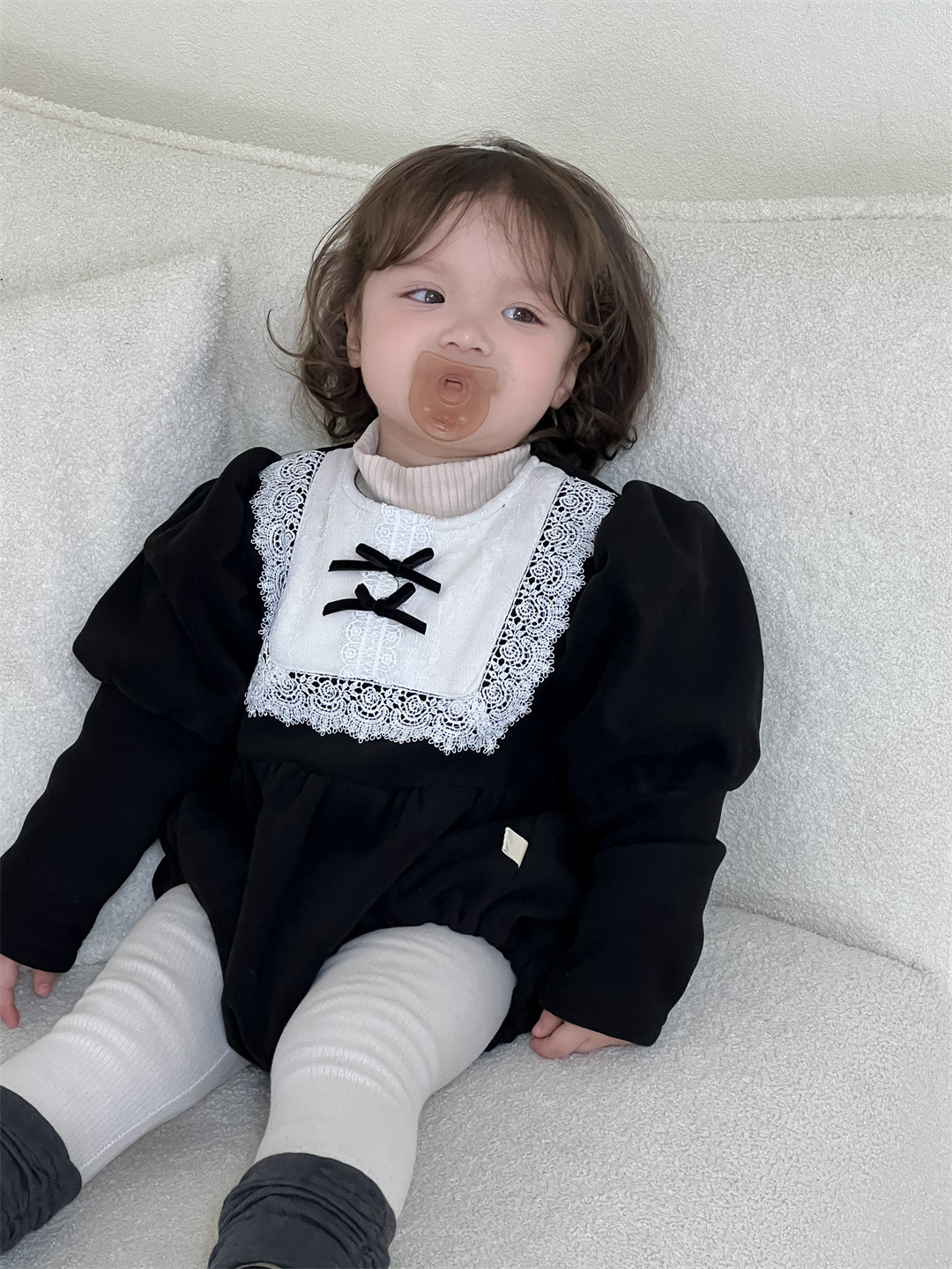 Ropa de invierno para niños, ropa de invierno para niñas, ropa de invierno para niños coreanos, ropa de invierno para bebés con camisa de veludo image 5