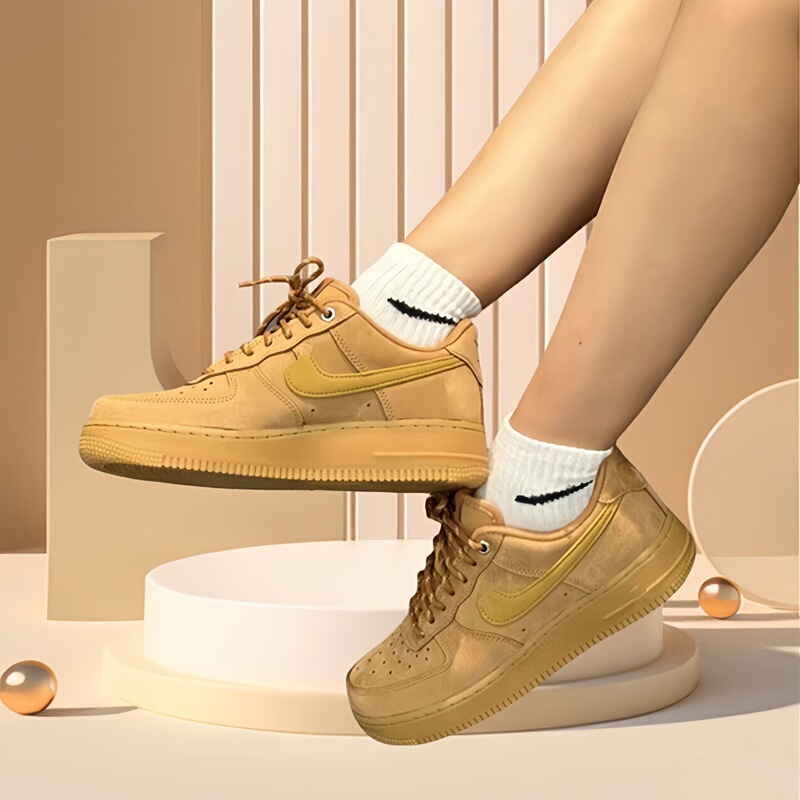 Putian Shoes 2025 Pure Original Air Force One Wheat Color Men's Shoes Women's Sports Shoes Men's Shoes Women's Shoes Autumn and Winter Thick Soles Putian Shoes 2025 Pure Original Air Force One Wheat Color Men's Shoes Women's Sports Shoes Men's Shoes Women's Shoes Autumn and Winter Thick Soles
