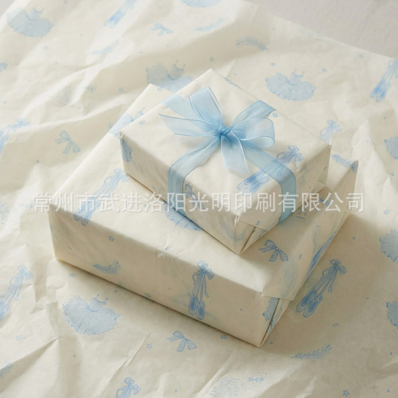 Ballet Pattern Series Copy Paper, Clothing Lining Tissue Paper, Tissue Paper Ins-Style Packaging, Moisture-Proof Thin Paper