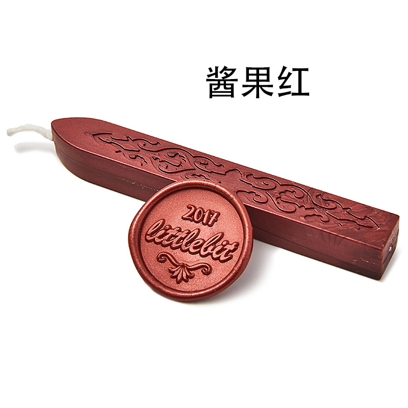 Tira de cera de sello de laca de fuego 42 cinta de plomo tira de cera de sellado sobre sello de regalo con núcleo patrón de flecha de laca de fuego cera de laca de fuego