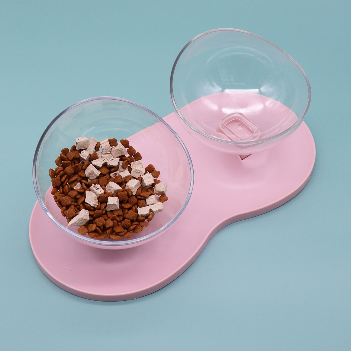 Tazón para gatos, agua y comida, mascota integrada, tazón doble, tazón de comida para gatos, tazón de agua para gatos, tazón de boca oblicua, tazón de arroz, tazón de comida para gatos, tazón para gatos