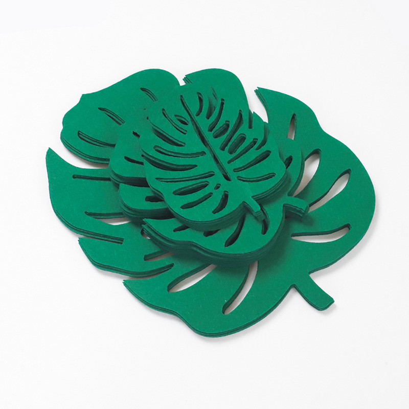 Tortuga verde cactus hoja forma fieltro material protector estera absorbente tazón estera aislamiento montaña