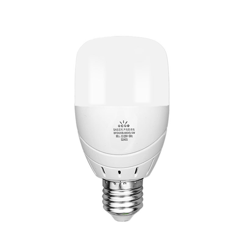 Lámpara de control acústico LED pequeña lámpara de tornillo acústica de control acústico de radar infrarrojo óptico lámpara de inducción del cuerpo humano lámpara de pasillo doméstica