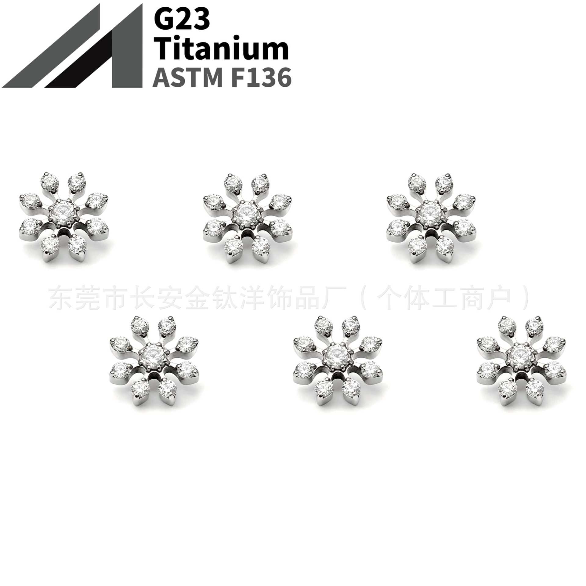 16G labret stud size and finish detail