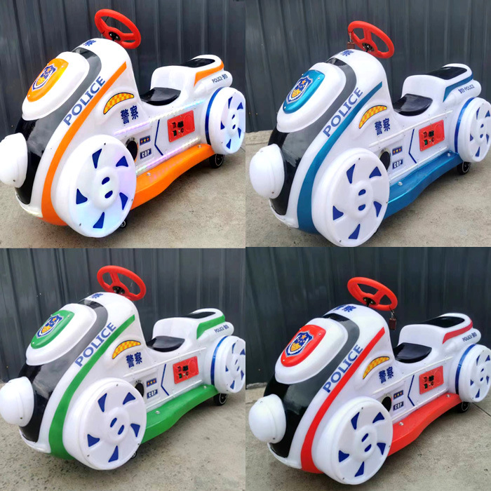Cuadrado comercial de dibujos animados luminoso padre-hijo coche de parachoques doble batería eléctrica para niños equipo de entretenimiento ventas directas de fábrica