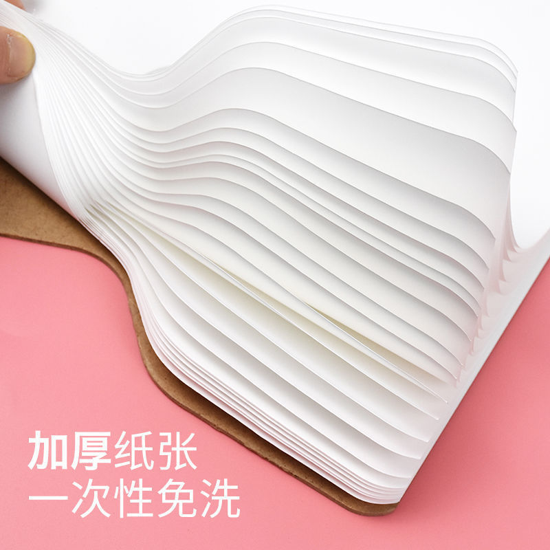 使い捨て引き裂きパレット紙水粉油絵水彩アクリル顔料大紙両面試色紙|undefined