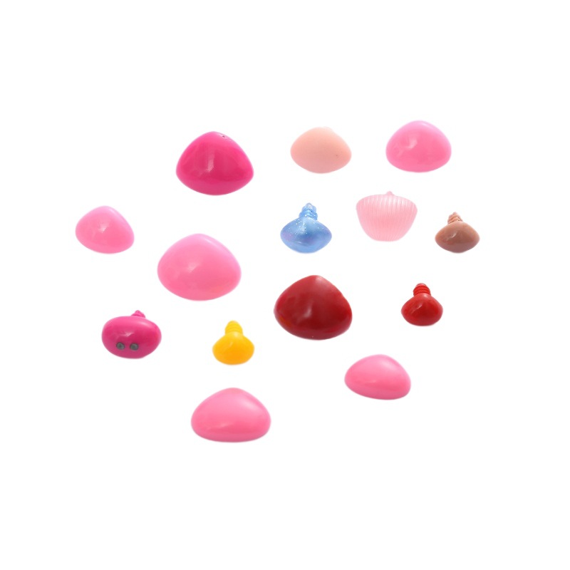Cross-Border Hot Selling Flats Bottom Triangular Nose Animal Nose Handmade DIY Doll Doll Toy Teddy Bear Doll Accessories