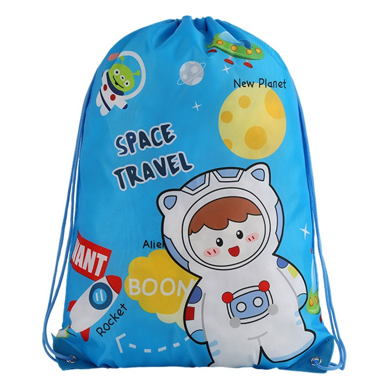 Beach Dinosaur Swimming Bag Outdoor Backers Sports Storage Bag Drawstring Beach Bundle Pocket Clothes Oxford Bag