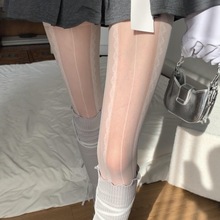 JK白色蕾丝花边丝袜防勾丝性感黑丝堆堆春秋薄款连裤袜女袜子纯欲