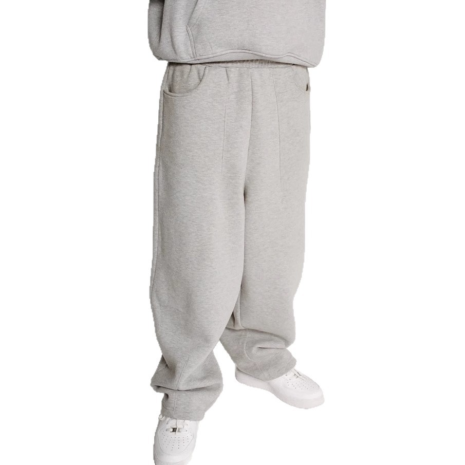 2025 AliExpress eaby Europa y América Calle transfronteriza casual simple moda color sólido pantalones deportivos sueltos pantalones de hombre