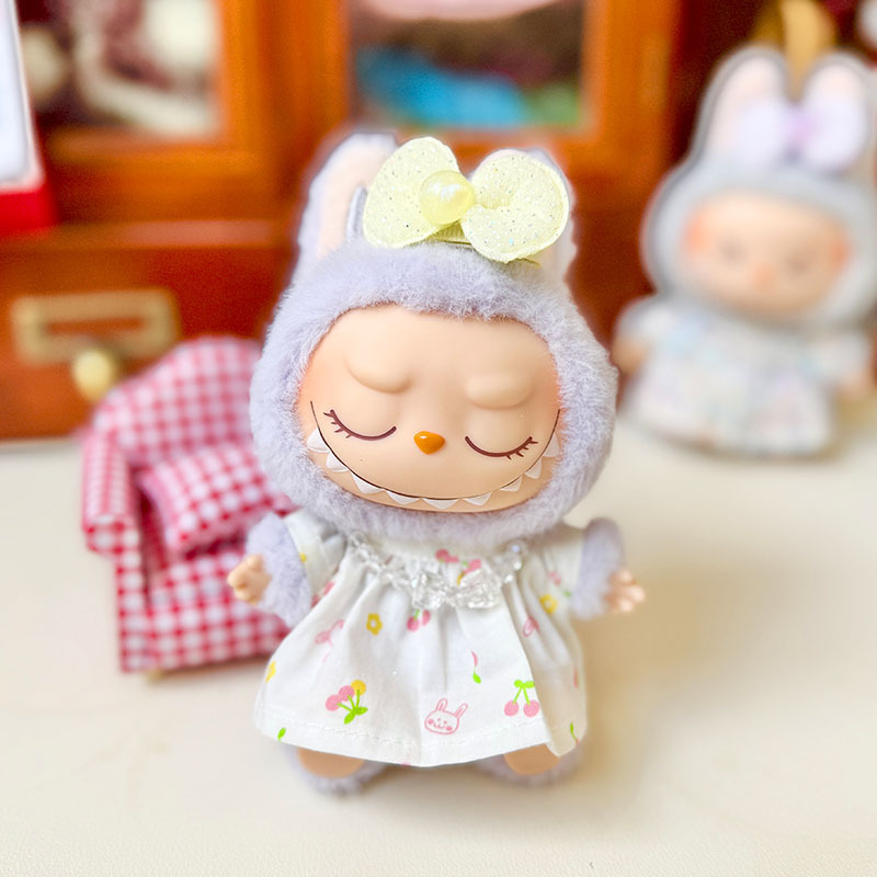 仅衣服] 一/二代La布布衣服挂件拉布布坐坐派对娃衣挂件草莓熊萌|undefined