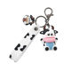 Cute cartoon silicone cow key chain female creative bag doll car key chain small pendant gift wholesale