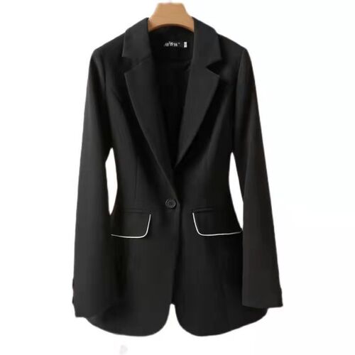 White suit, women's coat, spring and autumn new small suit, slimming and temperament top, non-ironing suit and waist