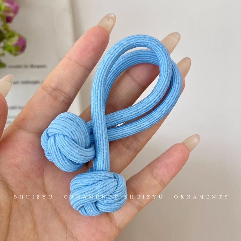 2025 nuevo estilo cuerda para la cabeza niña banda de goma de gama alta cuerda para atar el cabello temperamento de alta gama lazo para el cabello funda de cuero simple tocado