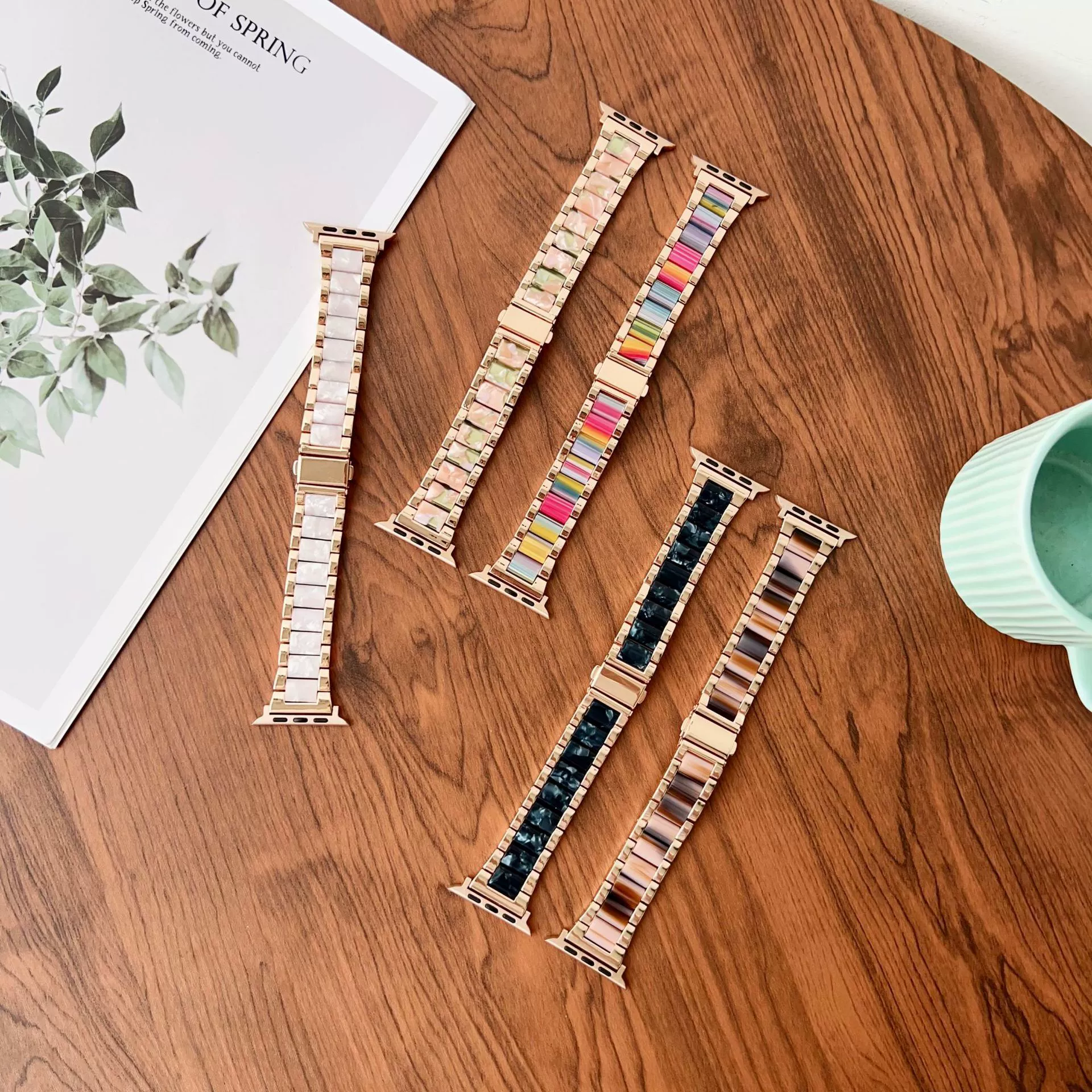 Подходит для Apple Watch 6789, ремешок из цинкового сплава и стали с полимерным покрытием, металлический браслет для iWatch S10 Ultra.