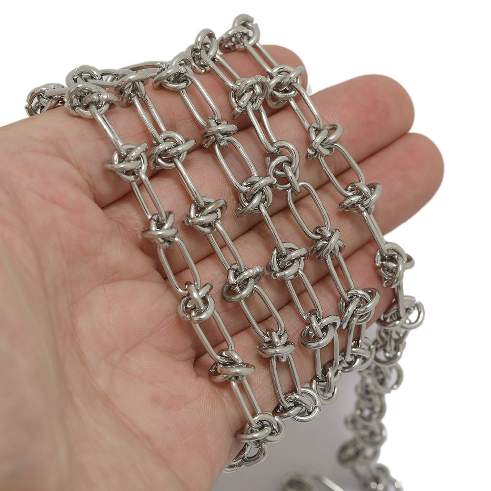 1 Piece Quantity 304 Stainless Steel Material 1 Piece 6*1000mm 304 Stainless Steel Geometric Polished Chain