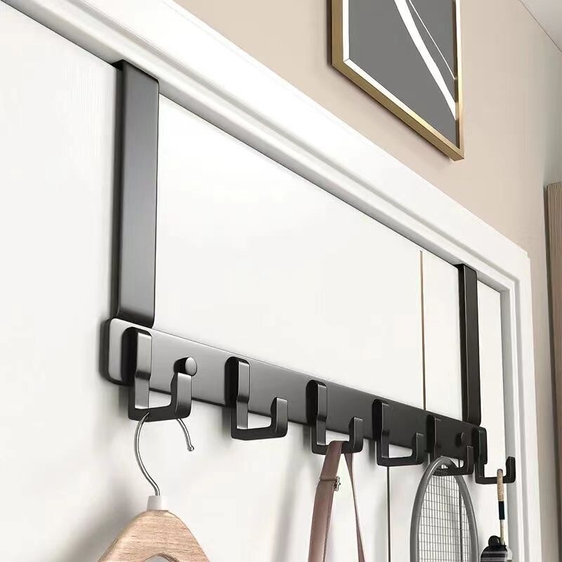 Over-The-Door Hook, No-Drill Clothes Rack, Storage Rack for Clothes, Entryway Door Clothes Organizer for Home Use