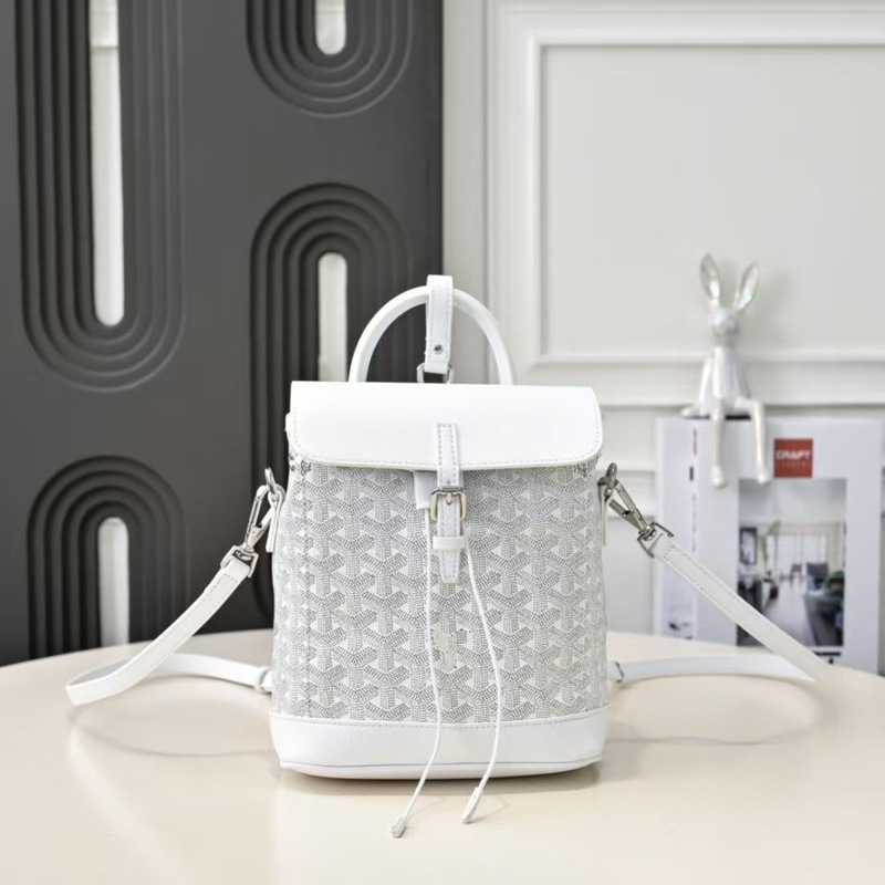 原厂狗牙Goyard Alpin迷你双肩背包翻盖mini手提单肩斜挎包背包|undefined