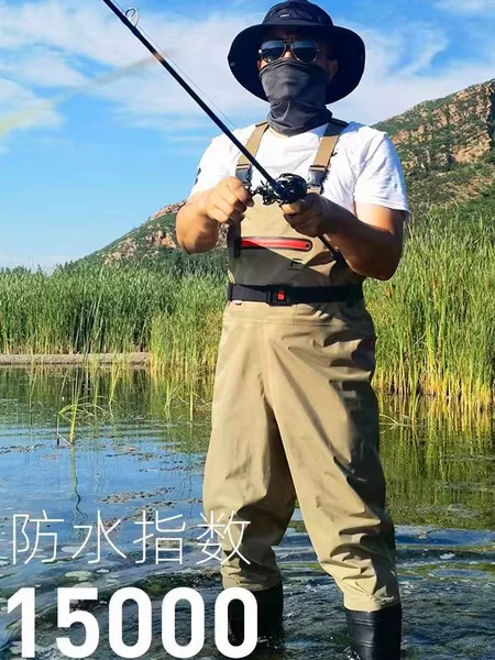 Wading Pants, Fishing Gear, Fishing Clothing, Wading Pants, Fly Fishing, Stream Fishing, Half-Body, Full-Body, One-Piece Waterproof Wading Pants