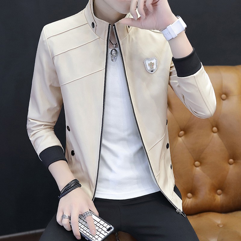 Spring and Autumn Jackets, Men's Jackets, Casual Thin Youth Men's Large Size Tops, Jackets, Baseball Uniforms, Trendy Men's Clothing
