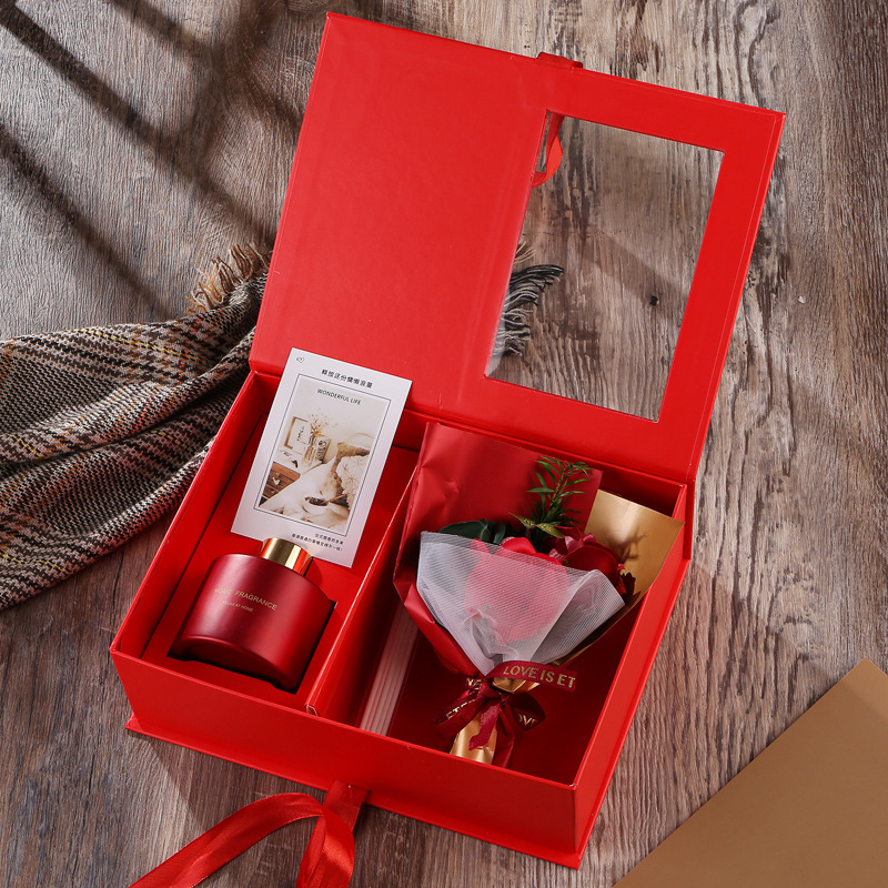 母亲节无火香薰花束礼盒空气清新酒店房间衣柜藤条厕所除味香薰摆