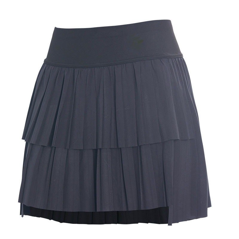 Falsa falda deportiva corta de dos piezas running falda de mitad de verano para mujeres secado rápido blindaje de pantalón de tenis anti-luz transpirable