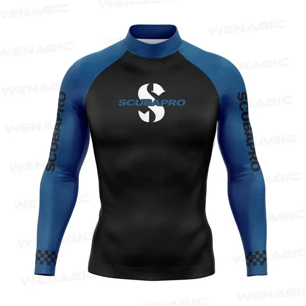 SPRO Men's Long-sleeved Surfer Tight-fit Sunscreen Quick-drying Diving Suit Men's Split Fitness Swimming Surfer Suit