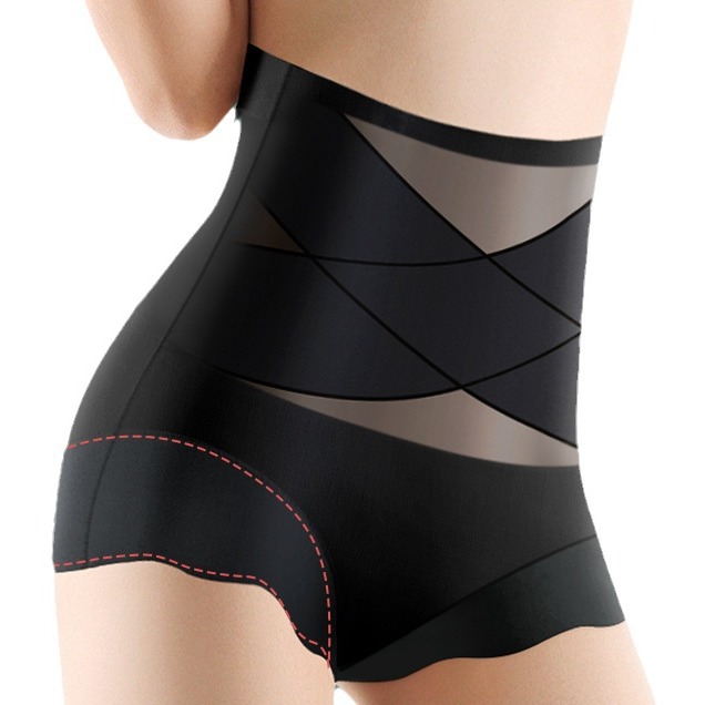 Versión mejorada de pantalones anchos, pantalones moldeadores de seda de hielo, entrepierna de seda de morera para mujer, cintura alta, caderas, pantalones de vientre, transpirables finos al por mayor