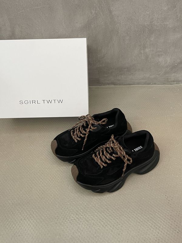 SGIRL TWTW设计感小众厚底老爹鞋女2025秋季百搭欧洲站休闲运动鞋|undefined