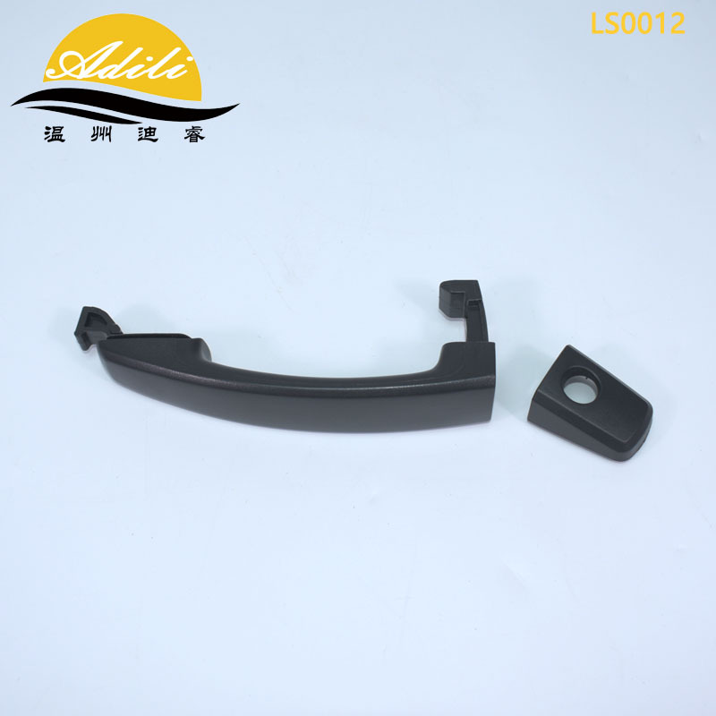 Le Feng Black LeFeng AVEO KALOS Outer Handle 96468253 95468266 96468267 96468268 (Armrest, handle, handle) - lefeng-front-left-blacktexturedsmall-cover-with-hole