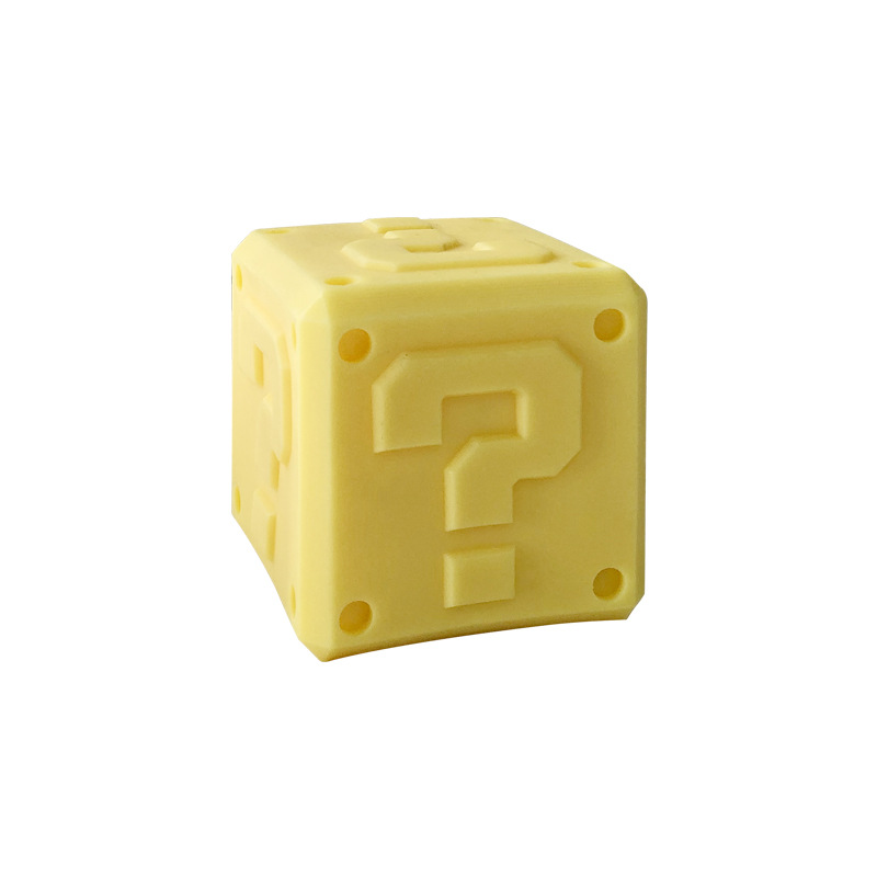 Nuevo creativo cuadrado signo de interrogación hornear molde DIY ladrillo cuadrado aromaterapia vela decoración yeso Silicona