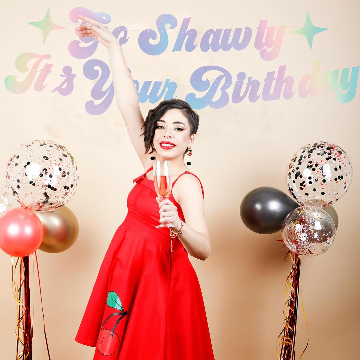 Banderas de fiesta, fiestas de cumpleaños, pares de pancartas, plata colorida, despedida de soltero, fiesta, boda, nuevo banderín transfronterizo