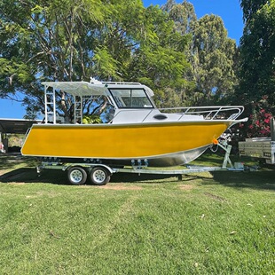 6m Black Aluminum Alloy Central Control Fishing Boat Far Sea Catching Boat Offshore Fishing Boat Private Speedboat Yacht Aluminum Boat