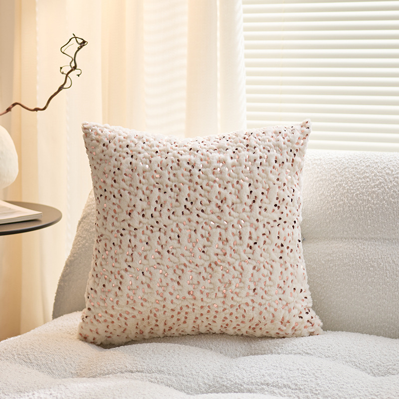 Moderno simple y de alta sensación almohada de lujo ligera almohada de tela nórdica cama sofá sala de estar almohada funda de almohada con núcleo