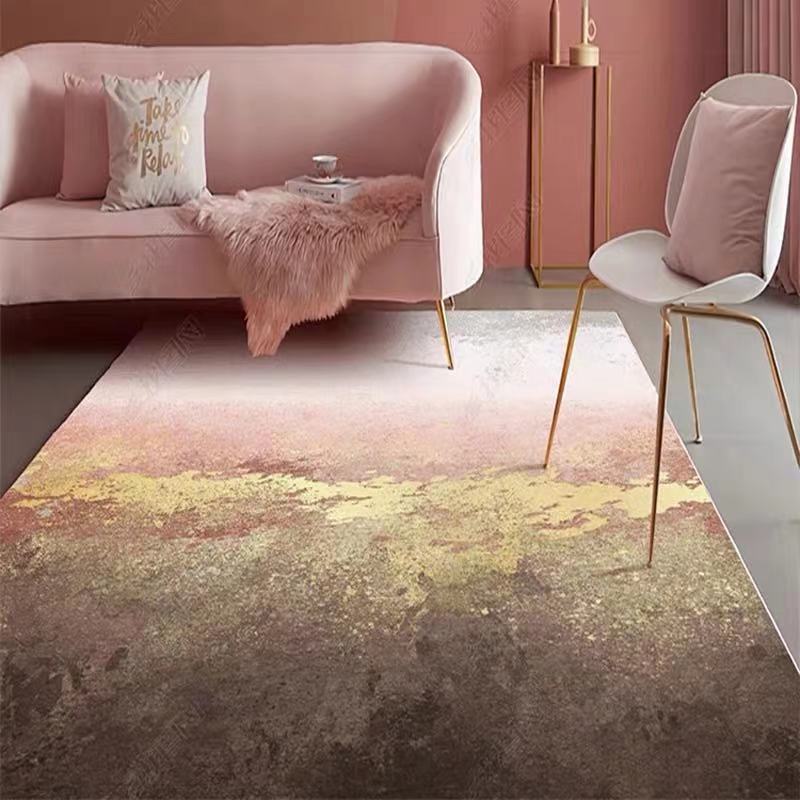 Alfombra de terciopelo cristalino para sala de estar, alfombra de mesa de centro de fácil cuidado, alfombra de área grande de cobertura total para uso doméstico, ideal para dropshipping transfronterizo en Temu.